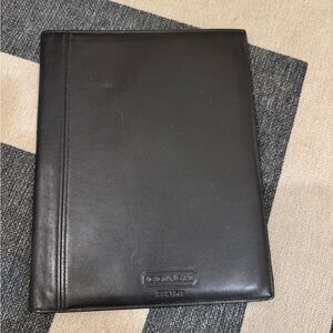 Coach Black Leather Portfolio